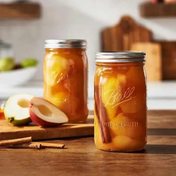 Wide Mouth Mason Jars 12-Pack With Airtight Lids For Storage