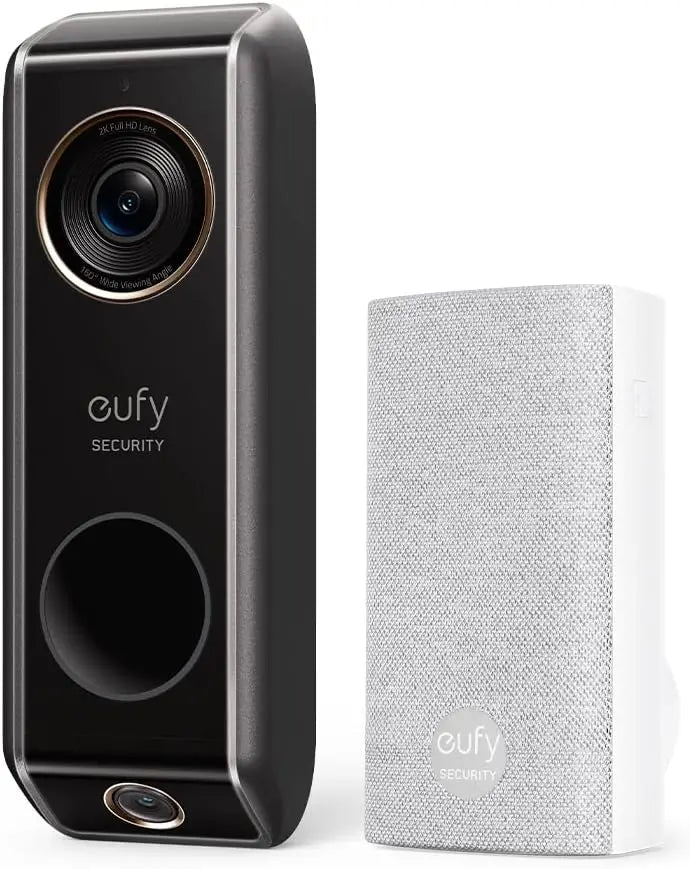 Wired Video Doorbell With Dual Cameras 2K HDR Motion Alerts Renewed