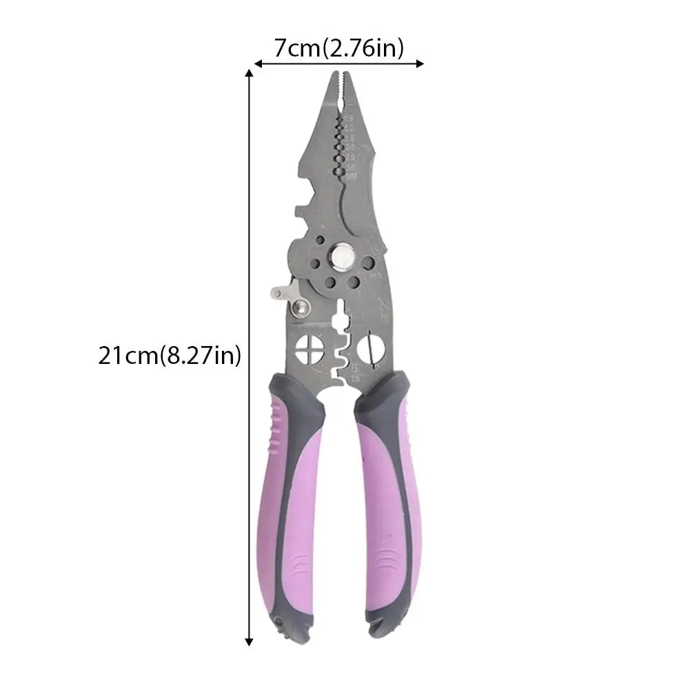 NONEDIY Adjustable Automatic Wire Stripper Multi Function Cutter Crimp Tool