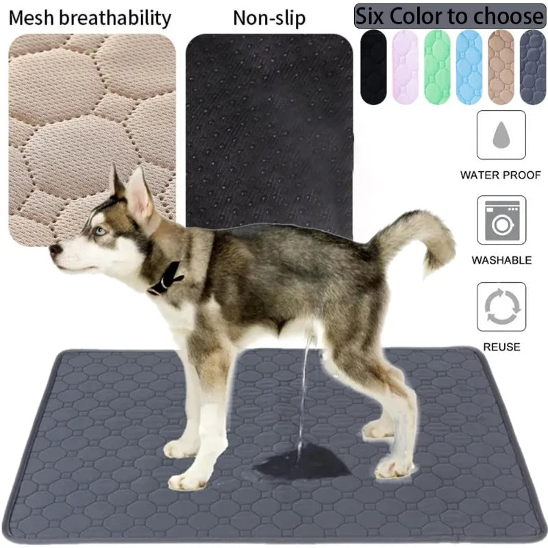 NONECN Reusable Dog Pee Pad Washable Absorbent Training Mat
