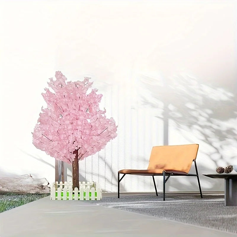 NONECN Artificial Cherry Tree Indoor Decor Handmade Cherry Blossom