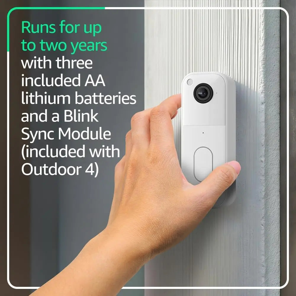 Wireless Smart Security Camera System With Video Doorbell
