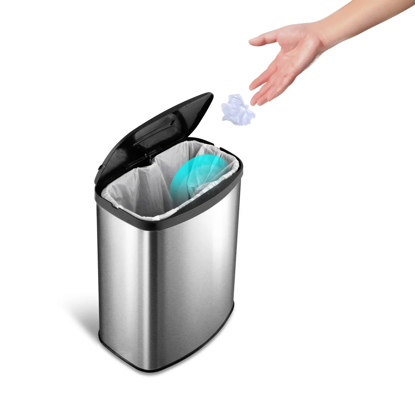 NONECN Smart Sensor Trash Can Touchless Automatic Opening And Closing