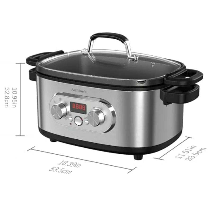 Iosn 10 In 1 Programmable Slow Cooker With Timer Presets