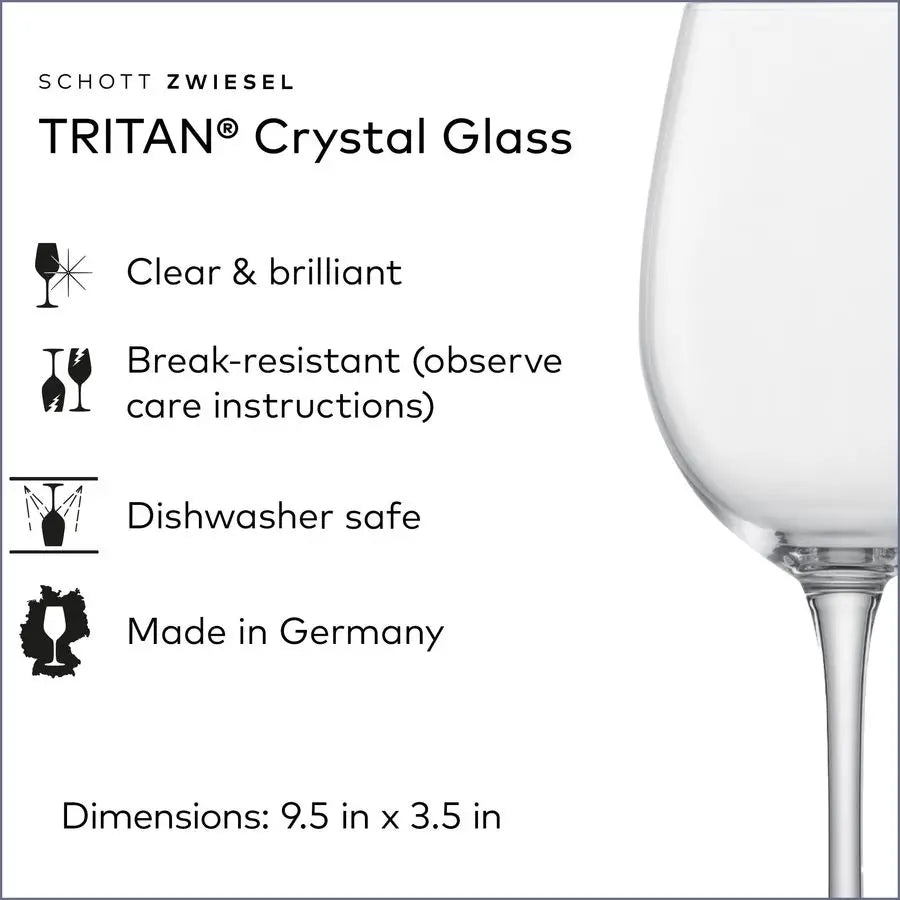 XMSJ Classic Crystal Wine Glass Set Dishwasher Safe Tritan Glasses