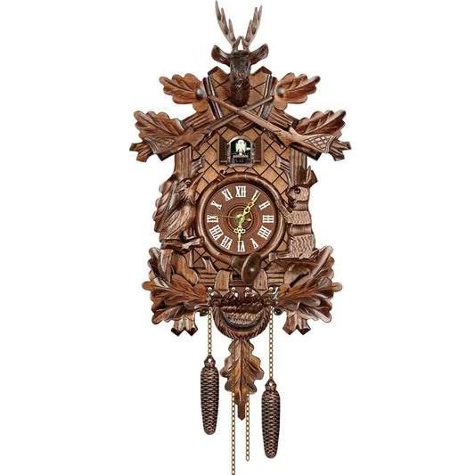 Black Forest Cuckoo Wall Clock Traditional German Style For Living Room Gift