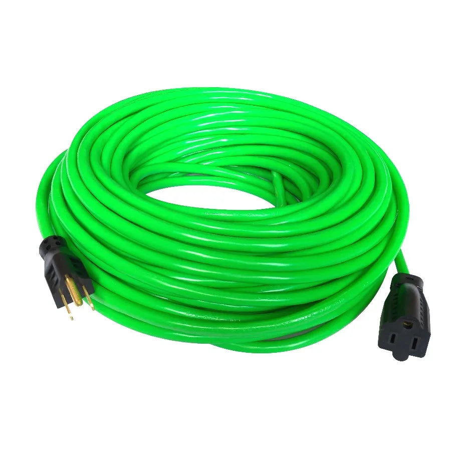 Outdoor Extension Cord 16AWG Light Duty 3 Prong Indoor Outdoor