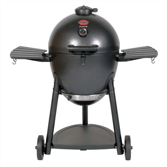 Kamado Charcoal Grill And Smoker With Cast Iron Grates