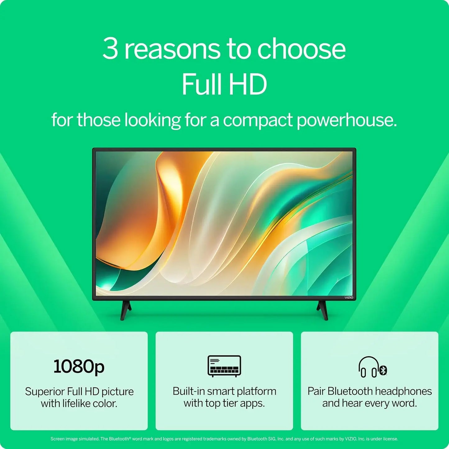 VIZIO Full HD Smart TV With Alexa Google Cast Bluetooth