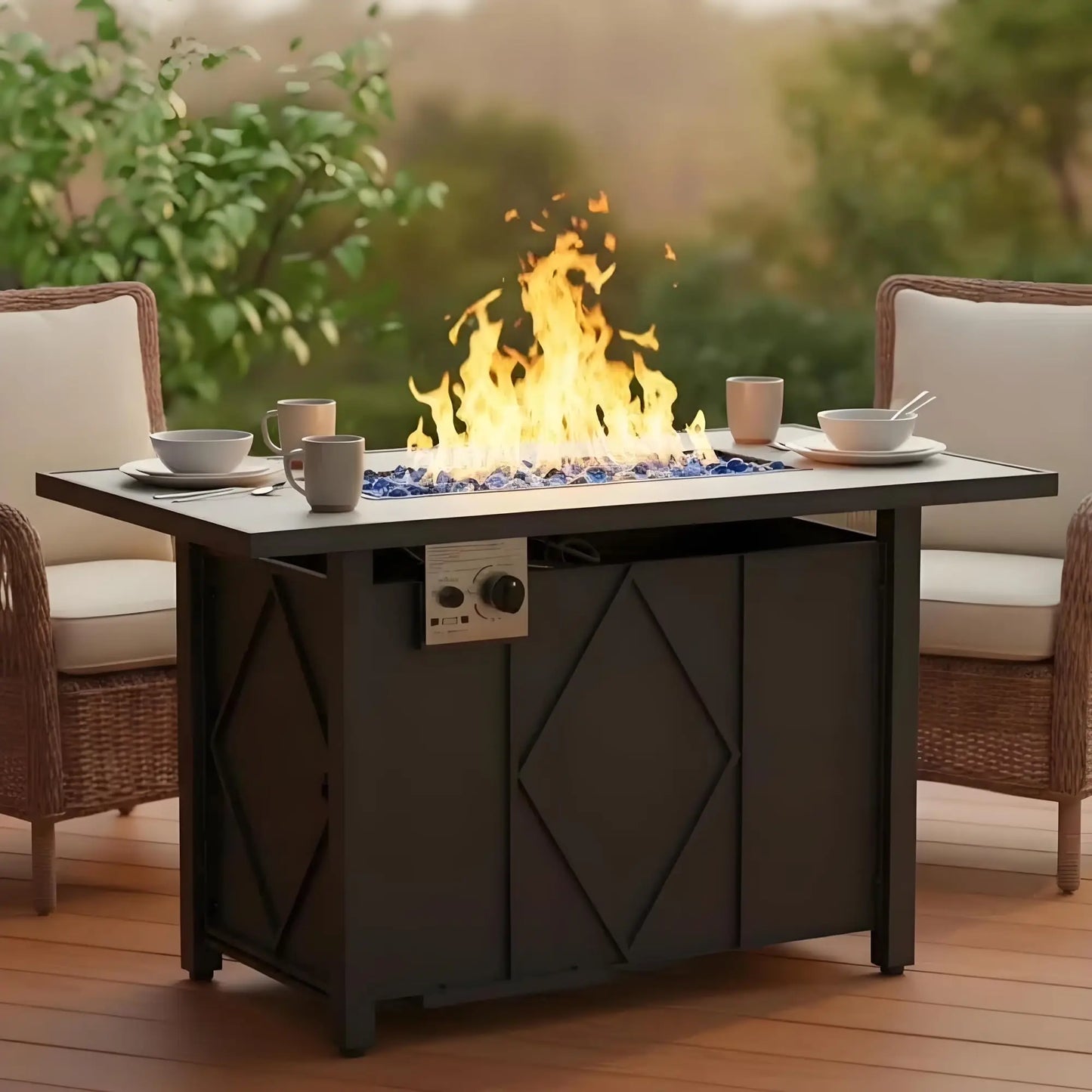 JHK Outdoor Propane Fire Pit Table 50,000 BTU CSA Certification