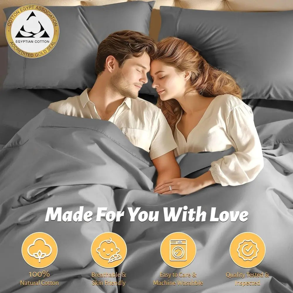 Egyptian Cotton Sheets Set 1000 Thread Count Luxury Bedding