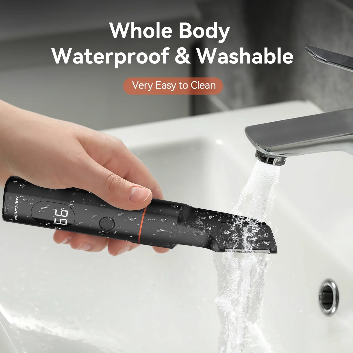 MAXGROOM Four In 1 Body Grooming Shaver Kit For Men