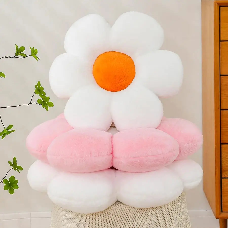 Daisy Flower Pillows Shaped Throw Pillow For Home