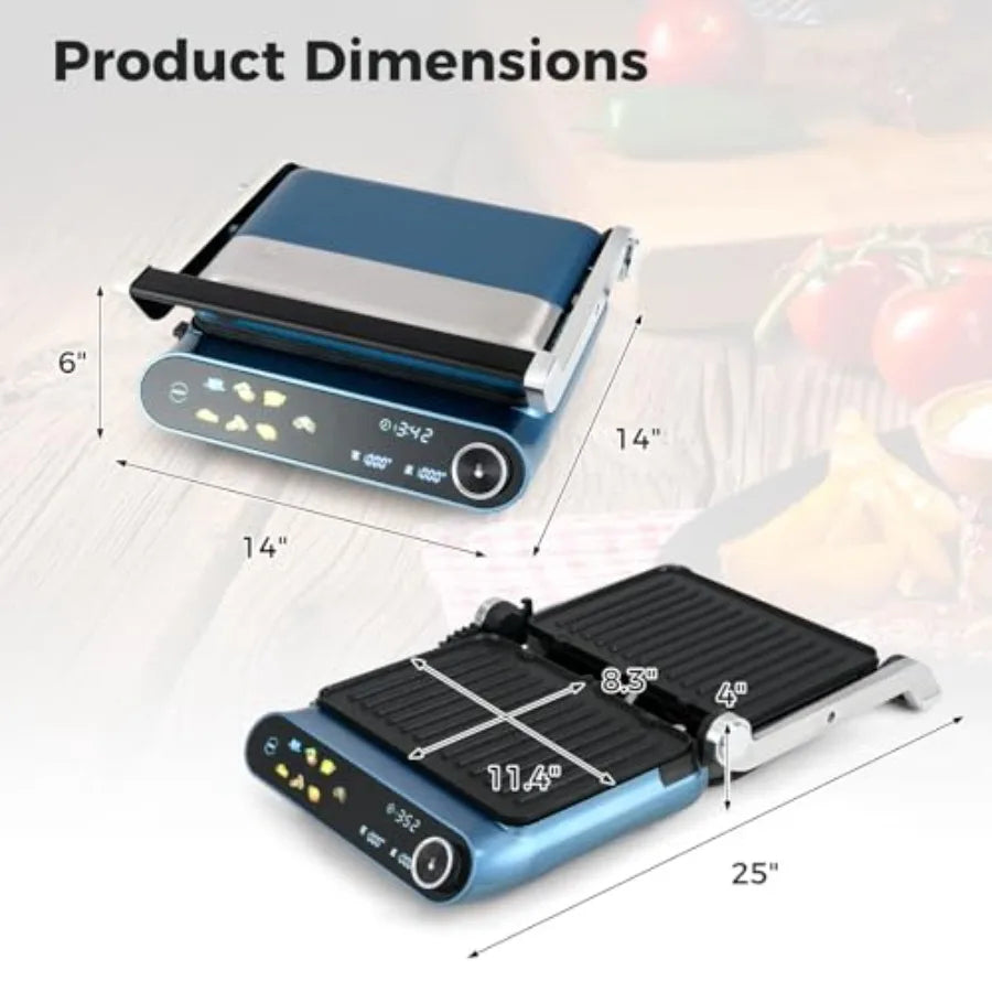 XMSJ 3 In 1 Electric Panini Press Indoor Grill 1200W