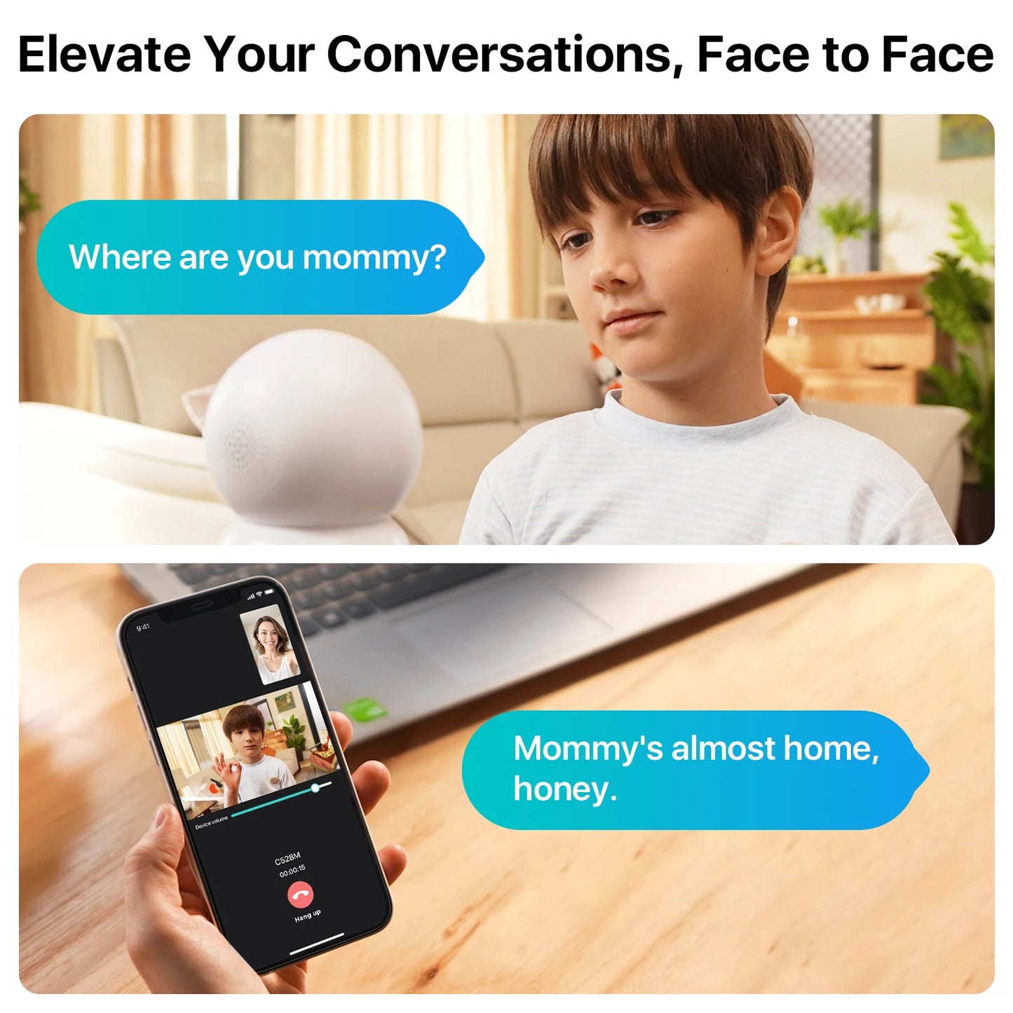 ZOSI 360 Degree Smart Home Security Camera With AI Tracking