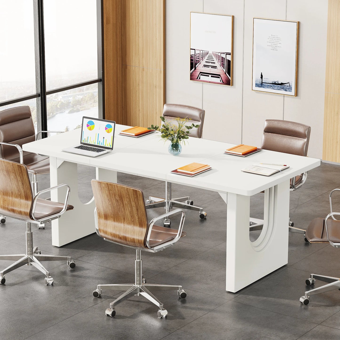 Tribesigns Executive Desk for Office, Conference, and Meeting Rooms