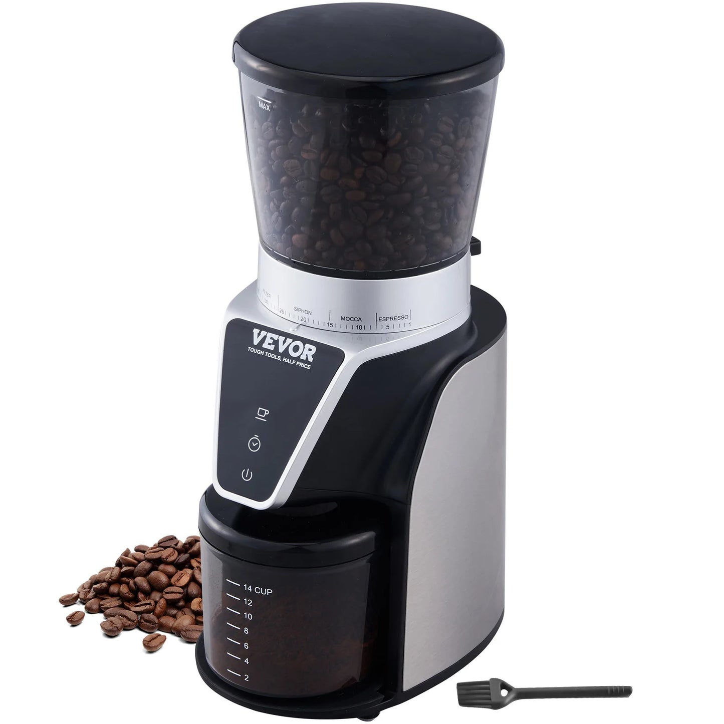 VEVOR Conical Burr Coffee Grinder For Home Espresso