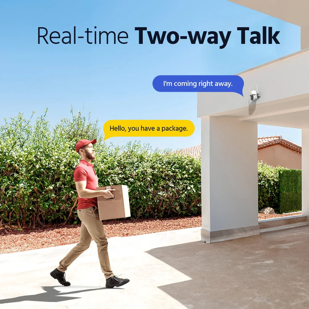 ANNKE 4-Camera Solar Wireless 4MP Surveillance Kit With Monitor