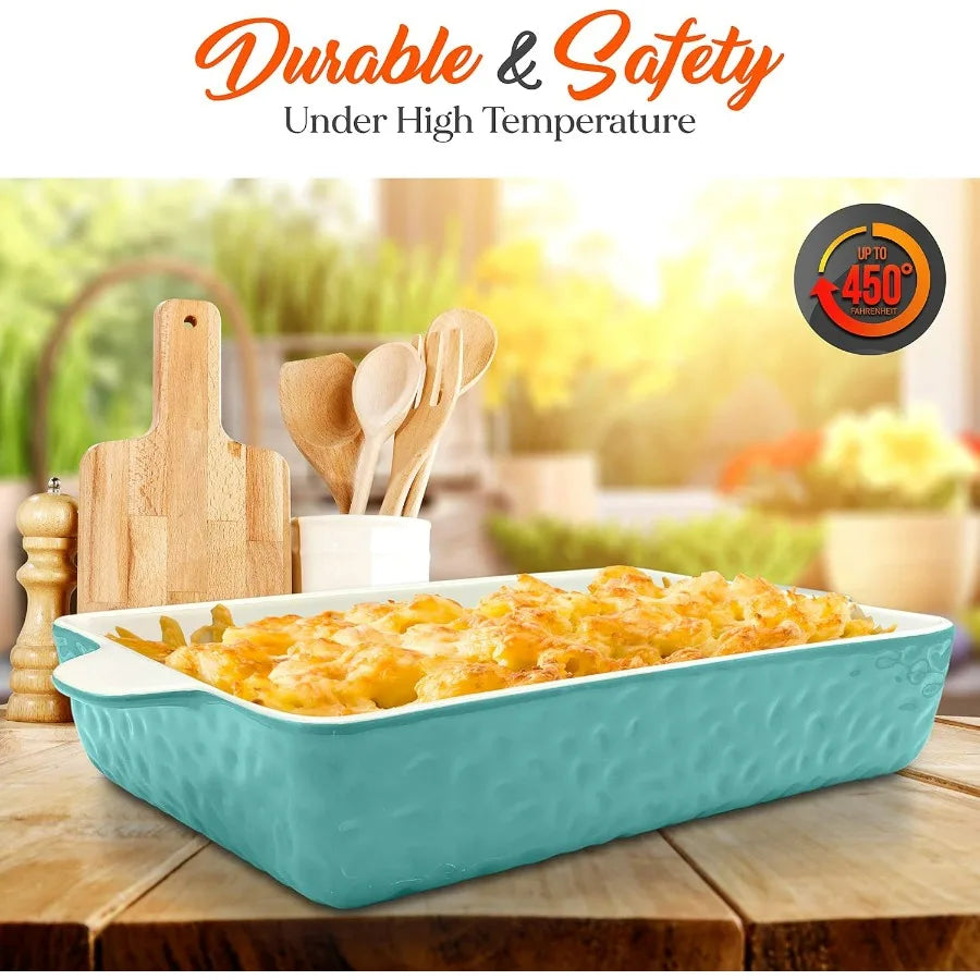 3-Piece Nonstick Ceramic Bakeware Set PFOA PFOS PTFE-Free Oven Safe