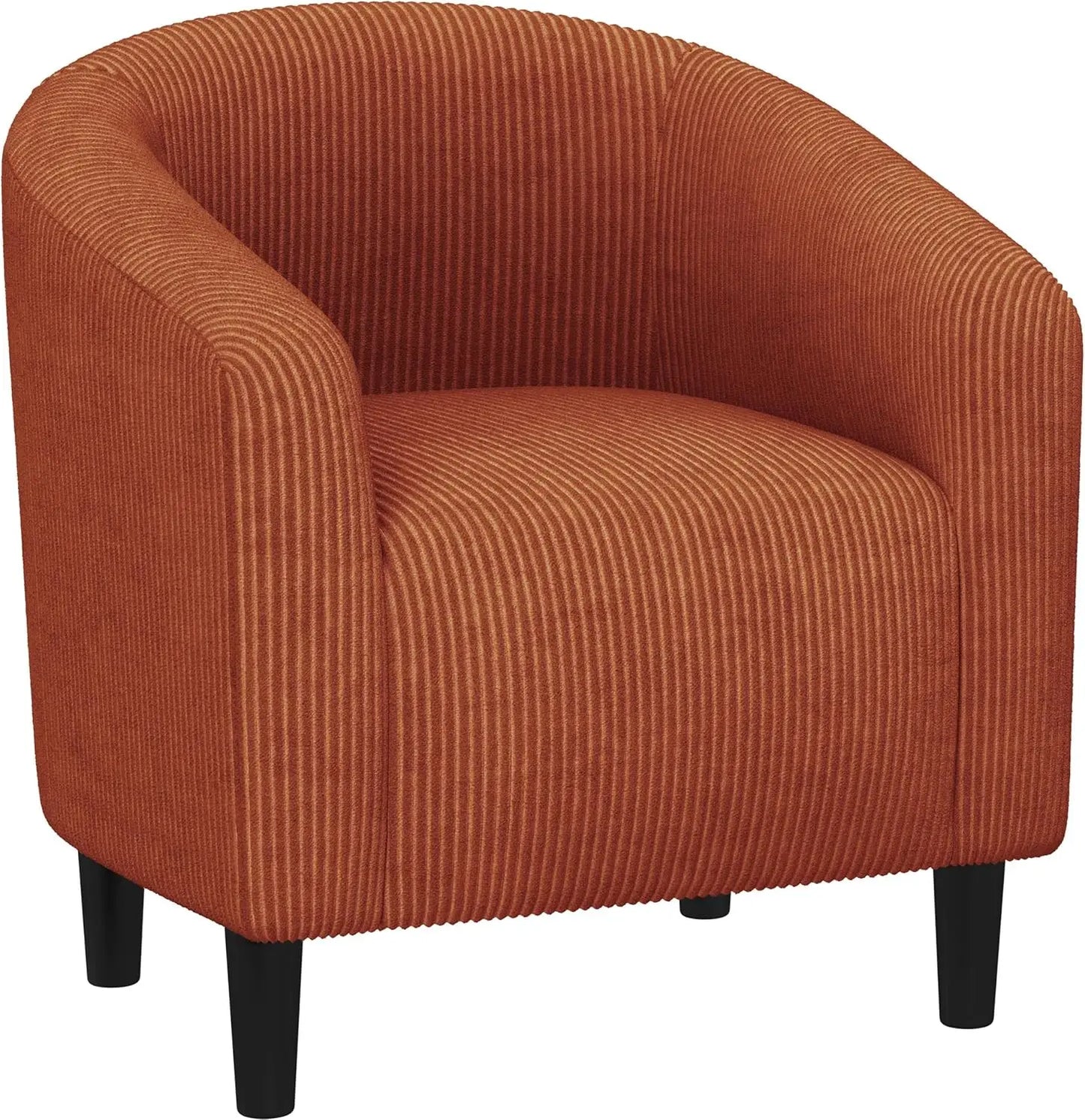 Boucle Barrel Chair With Sherpa Padding