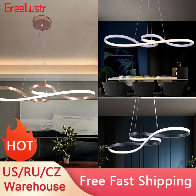 GreeLustr Nordic LED Pendant Light Modern Minimalist Chandelier