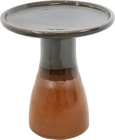 Sunnydaze Ceramic Bird Bath Outdoor Hand Painted