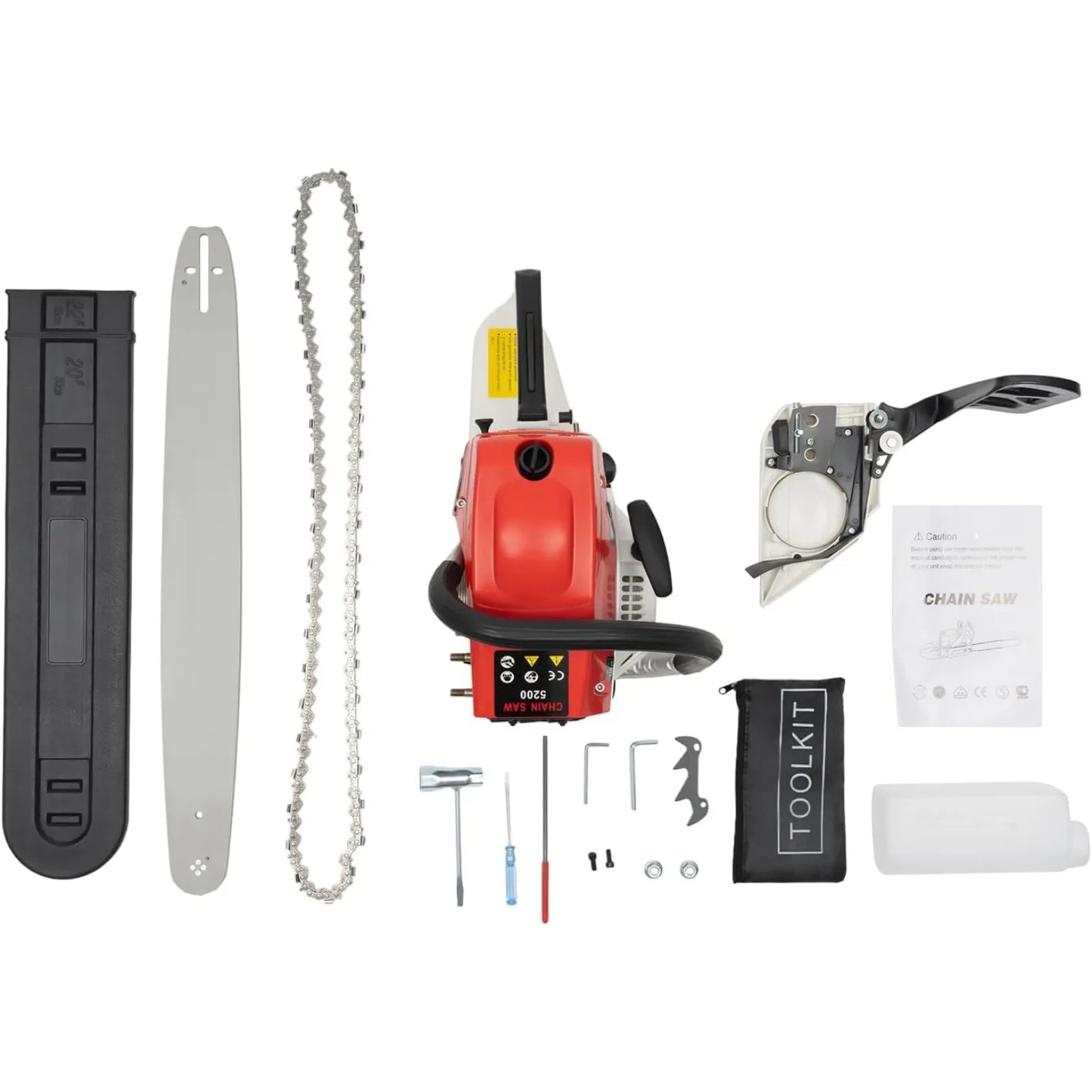 Gas Chainsaw 2-Stroke Portable Woodcutting Tool