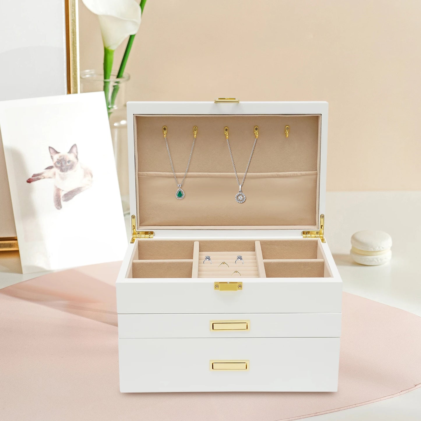 NONECN Jewelry And Watch Display Case Organizer