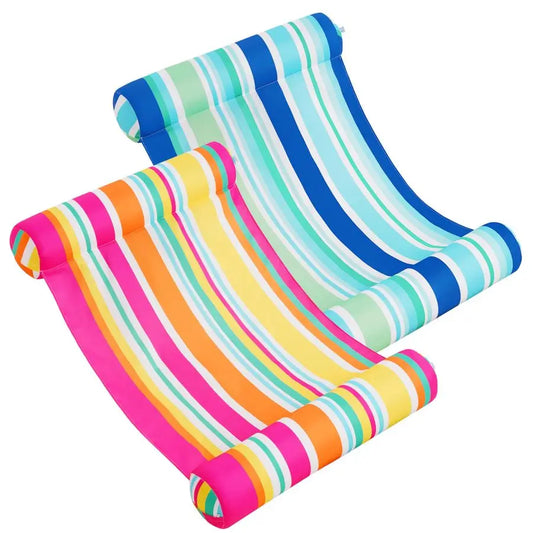 Pack Inflatable Pool Float Hammock, Multi Purpose Swimming Raft, Water Lounges, Pool Accessories Saddle, Lounge Chair, Hammock,