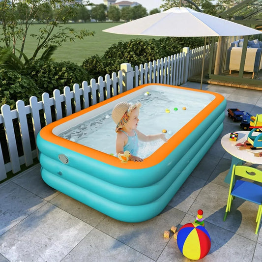 Outdoor Inflatable Family Pool for Kids and Adults Durable