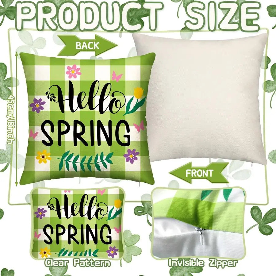 Valentine Pillow Covers Seasonal Throw Pillow St Patrick Day Clover