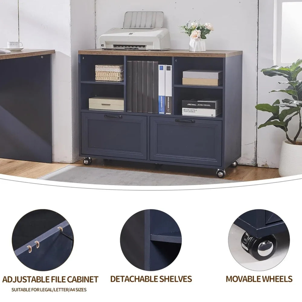 XIAOLANG L-Shaped Executive Desk With Adjustable File Cabinet For Office