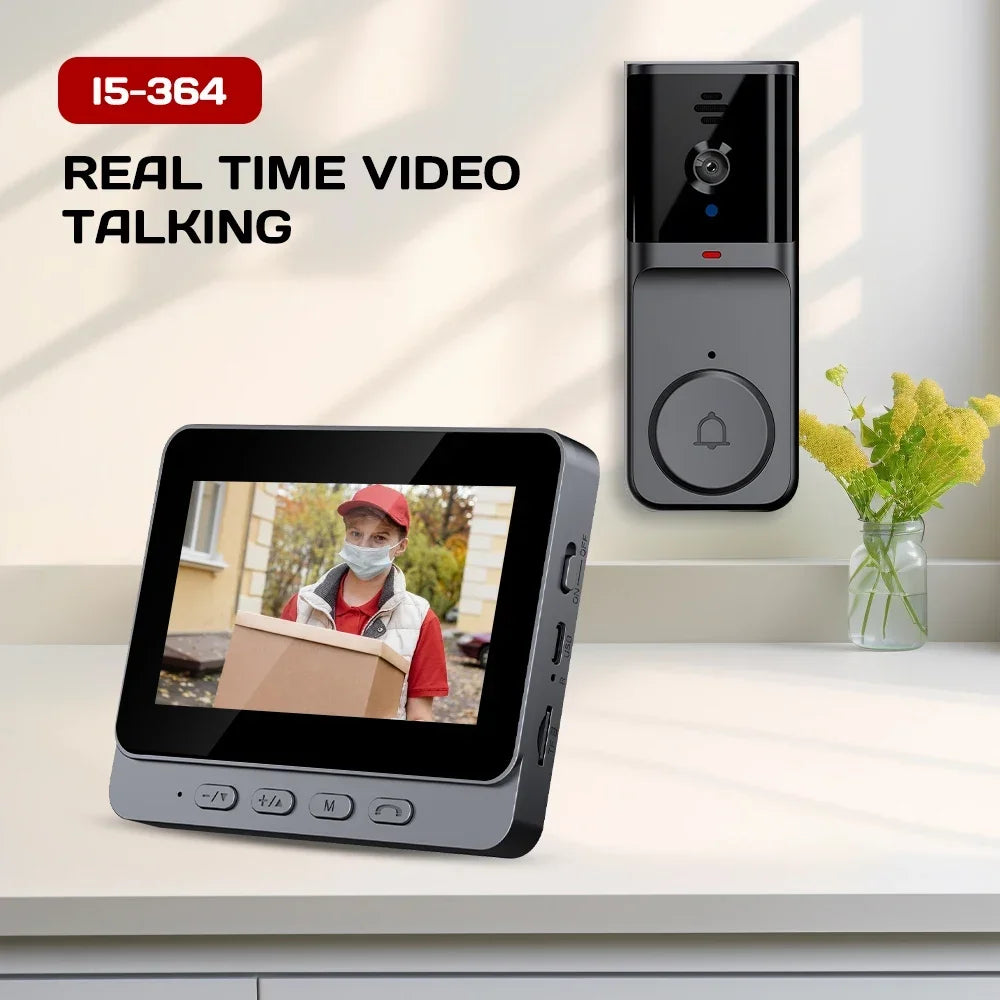 WiFi Smart Doorbell With Video Camera And Two-Way Intercom