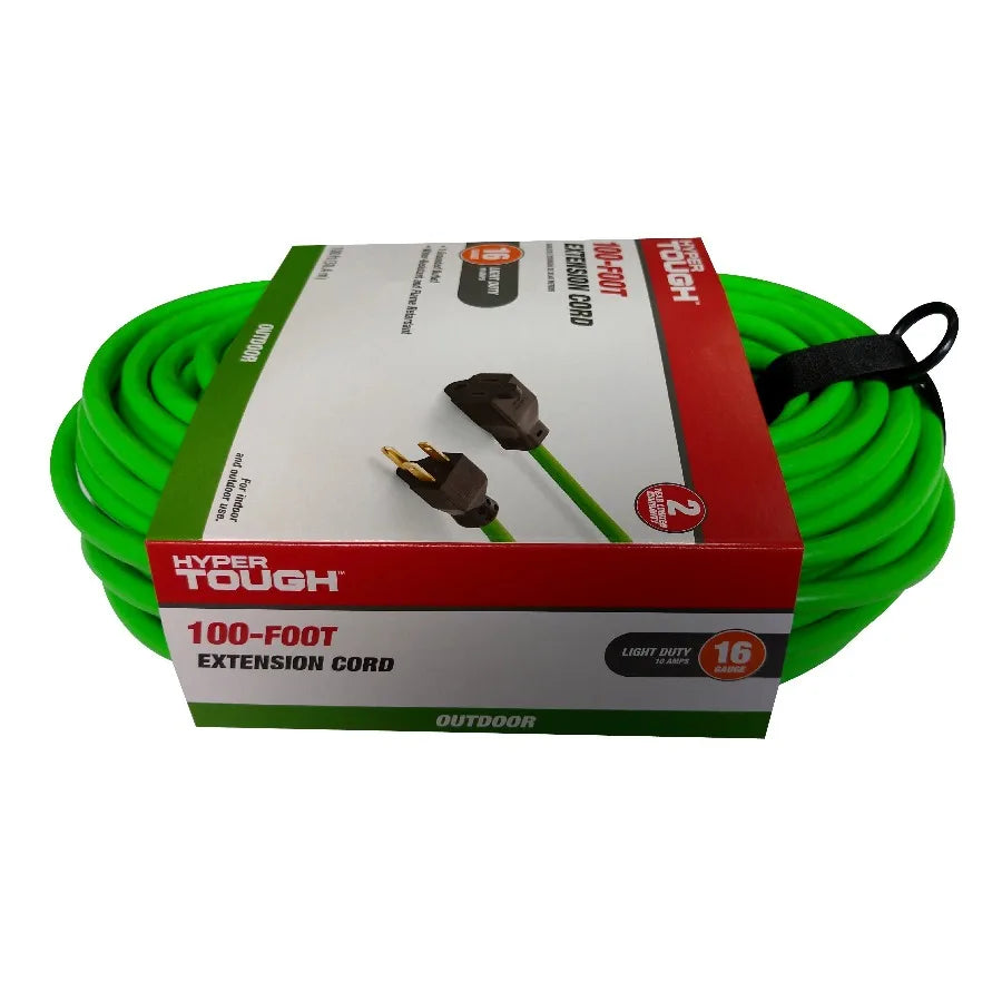 Outdoor Extension Cord 16AWG Light Duty 3 Prong Indoor Outdoor