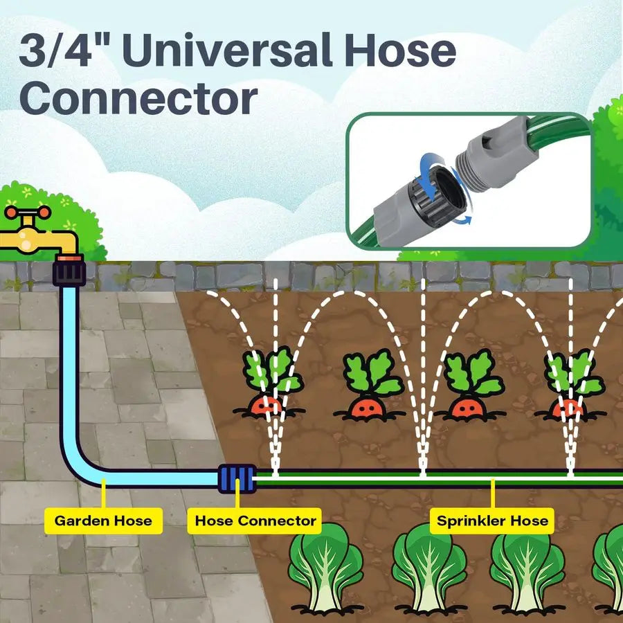 Sprinkler Hose With Holes Heavy Duty Water Saving Garden Irrigation