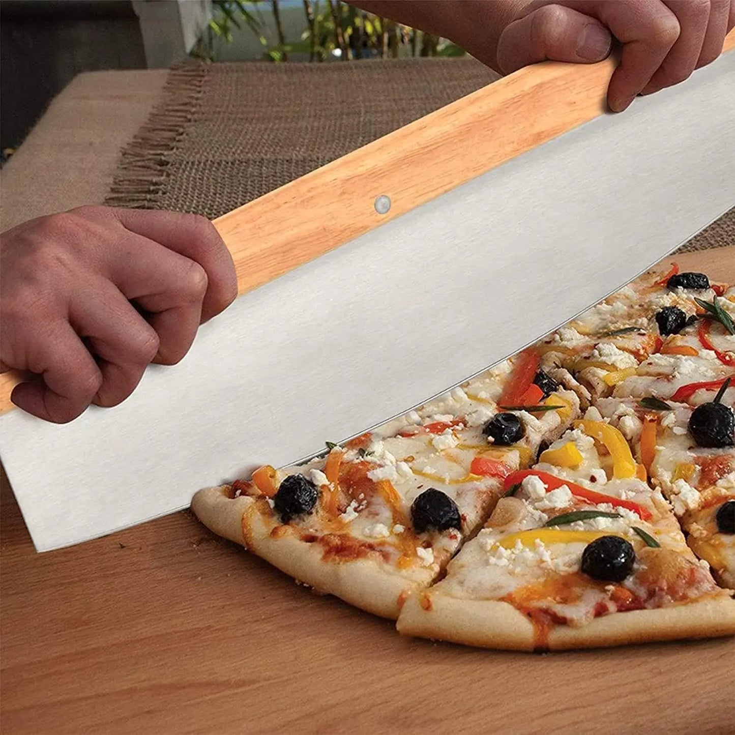 Pizza Stone Set With Rack Cutter And Oven Grill Accessories