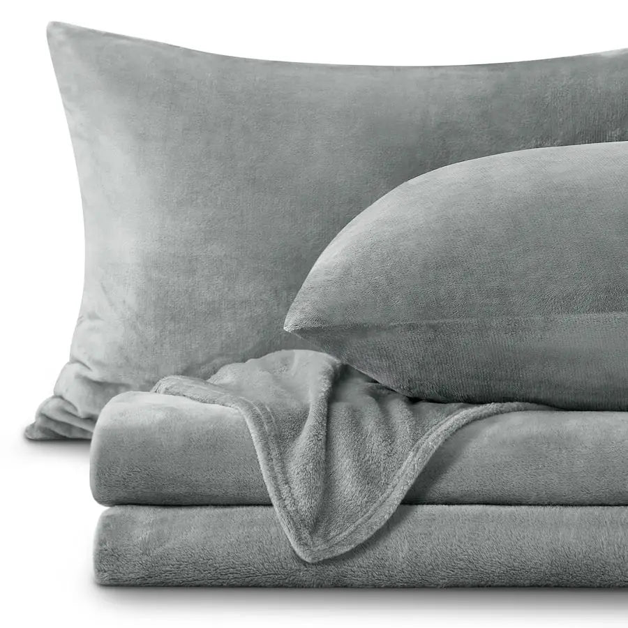 Fleece Sheet Set 4 Piece Super Soft Warm Plush Bedding