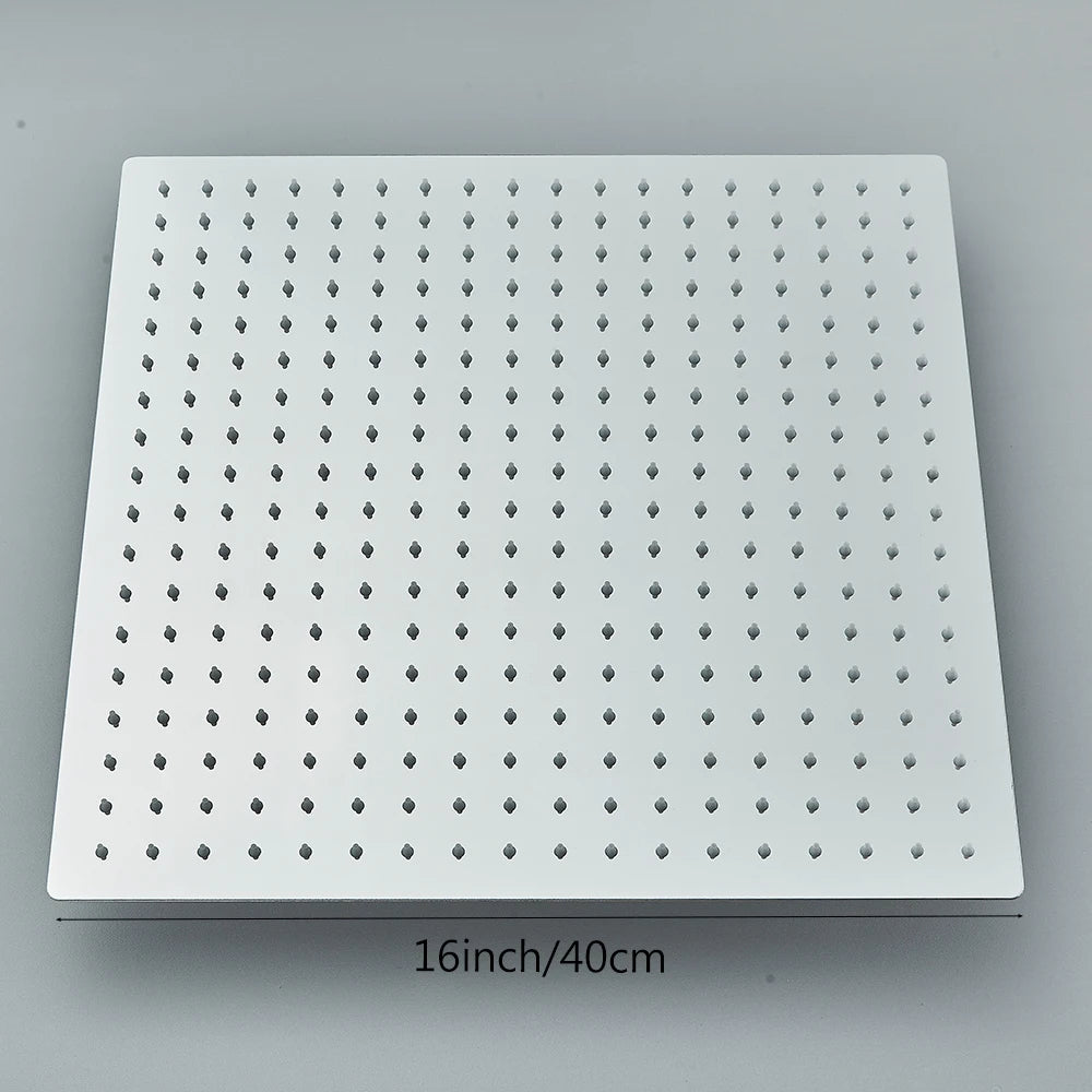 MYQualife Ultra-Thin Square Rainfall Shower Head