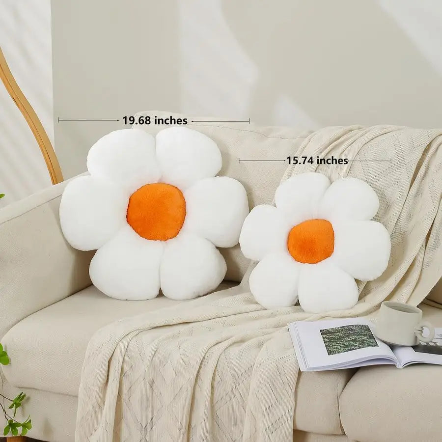 Daisy Flower Pillows Shaped Throw Pillow For Home