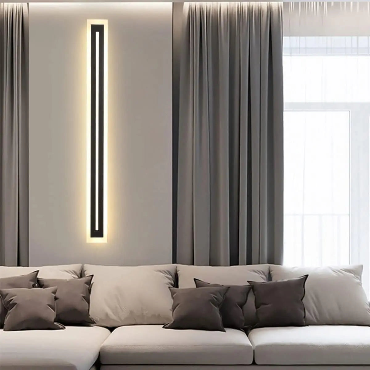 Outdoor Long LED Wall Light Strip Sconce IP67 Frosted Acrylic