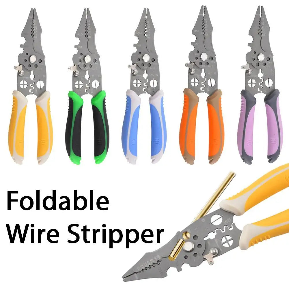 NONEDIY Adjustable Automatic Wire Stripper Multi Function Cutter Crimp Tool