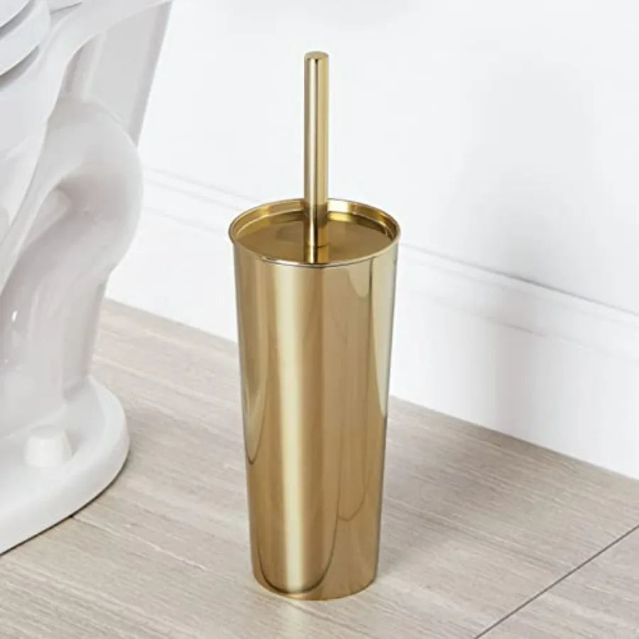 Bathroom Combo Toilet Brush Holder Round Step Trash Can
