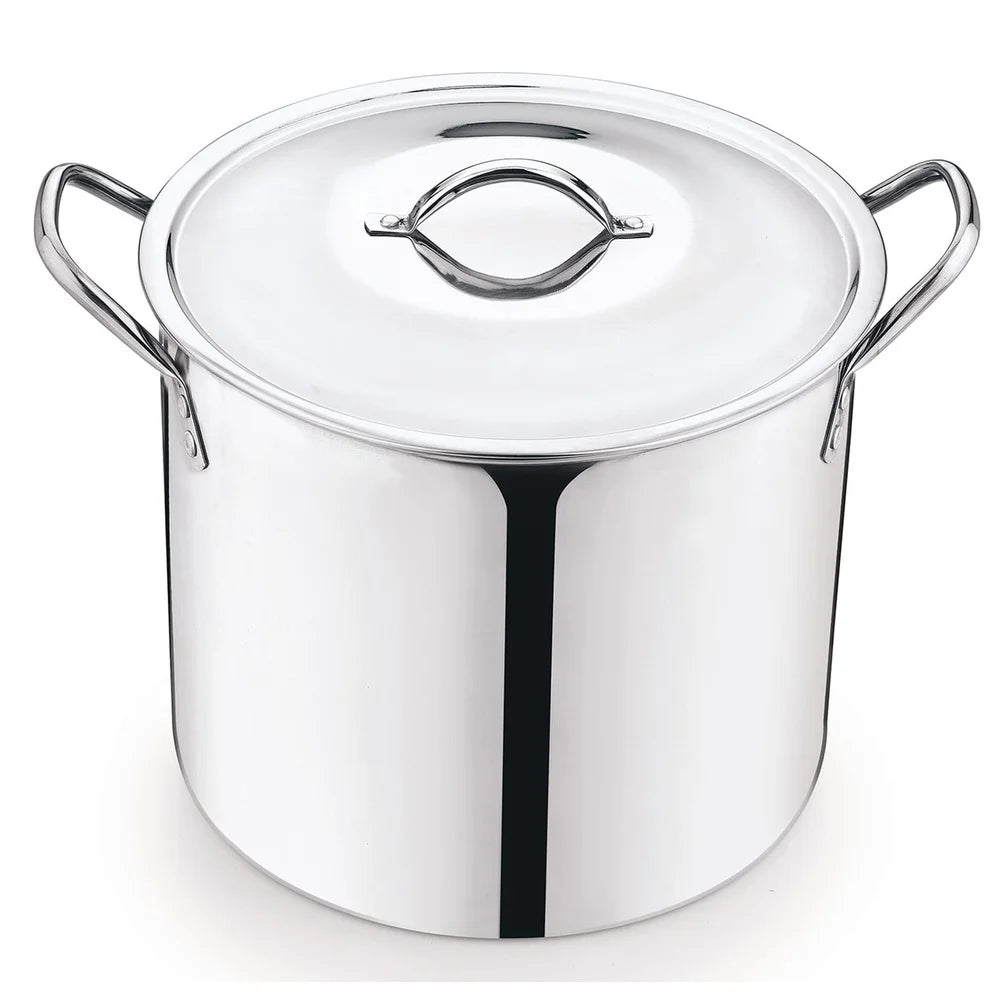 Stainless Steel Stock Pot With Stay Cool Handles Heavy Duty