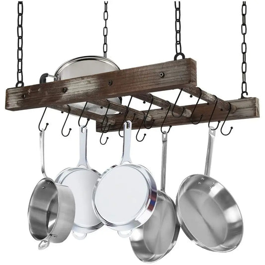 Jackcube Design Ceiling Wall Mount Pot Rack With 16 Hooks