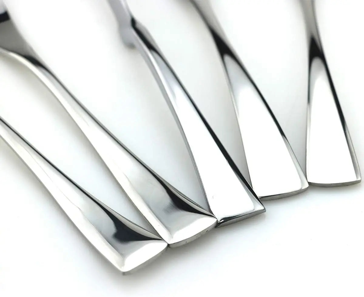 24 Piece Stainless Steel Flatware Set For Four, Mirror Polished