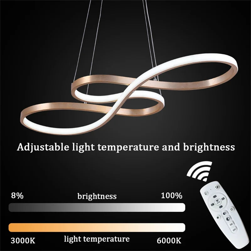 GreeLustr Nordic LED Pendant Light Modern Minimalist Chandelier