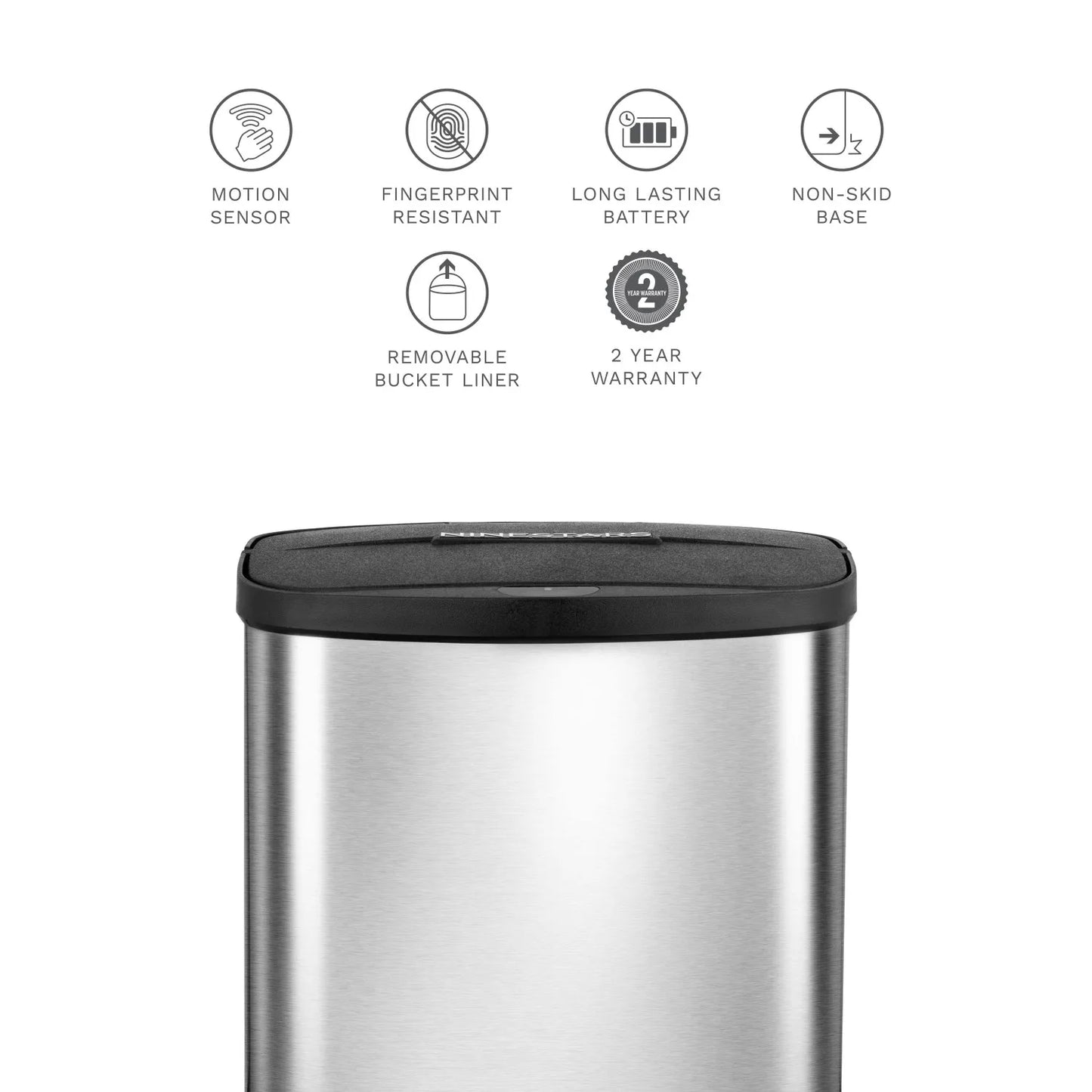 NONECN Smart Sensor Trash Can Touchless Automatic Opening And Closing