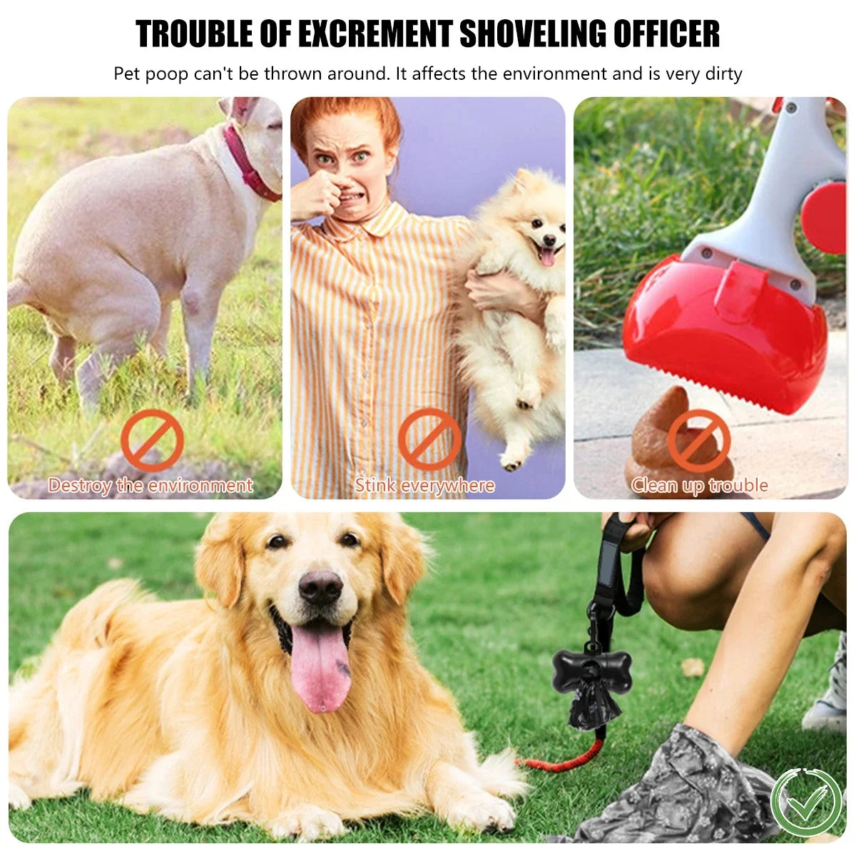 NONEDog Biodegradable Pet Poop Bags Dispenser Outdoor