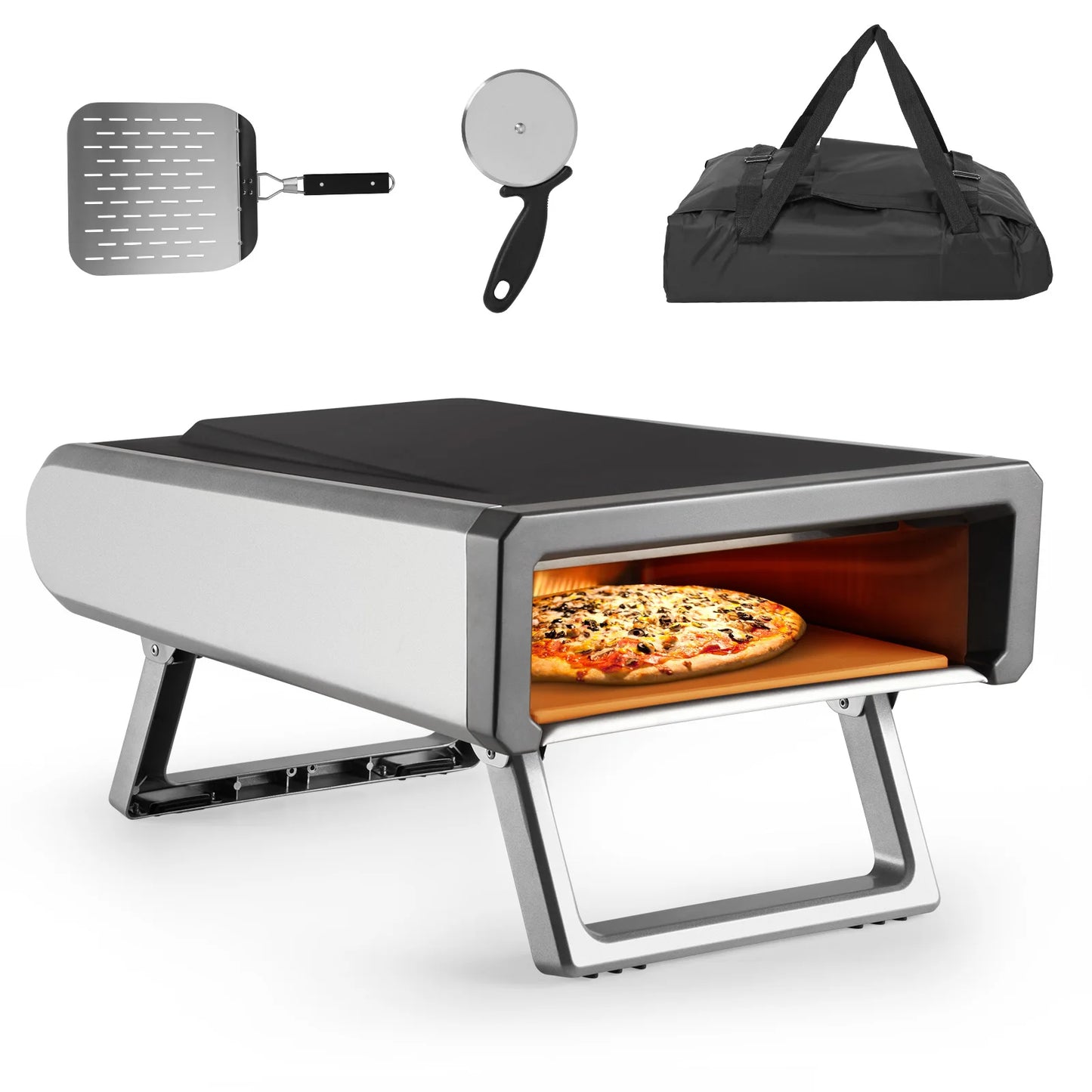 Adoolla Gas Pizza Oven Outdoor Portable For Backyard Cooking