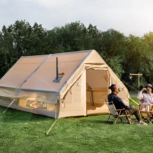 Glamping Inflatable Tent For 8 To 10 People With Hand Pump